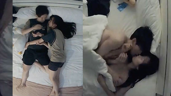 酒店摄像头偷拍大学生情侣开学炮超甜美清纯妹子.
